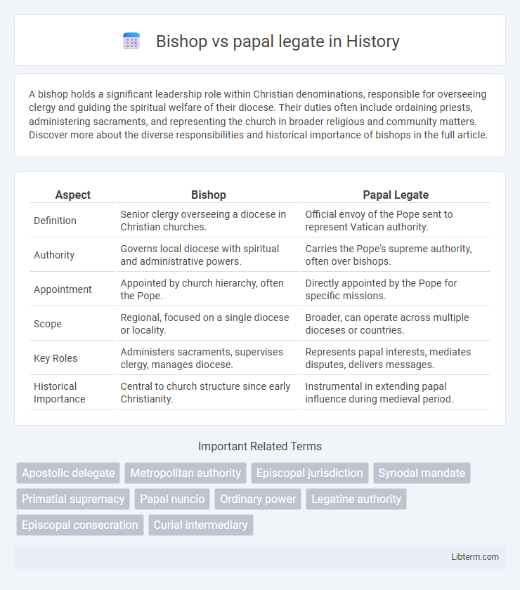 papal legate vs Bishop in History - What is The Difference?