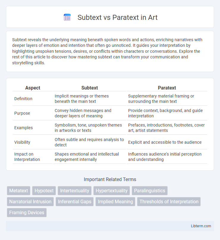 Paratext vs Subtext in Art - What is The Difference?