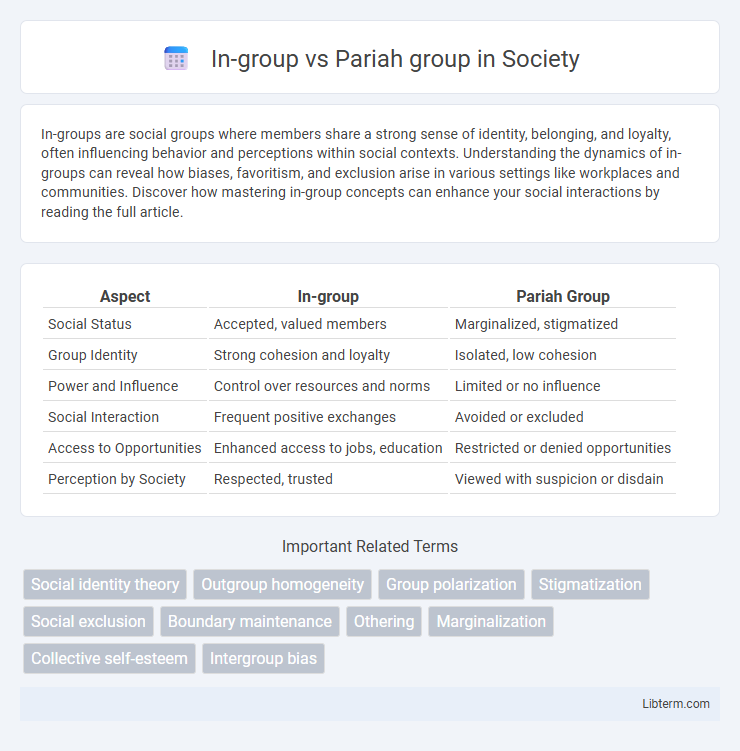 Pariah group vs In-group in Society - What is The Difference?