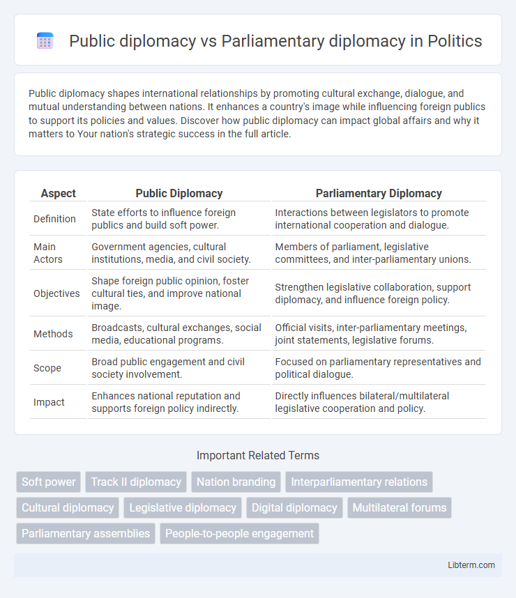Parliamentary diplomacy vs Public diplomacy in Politics - What is The Difference?
