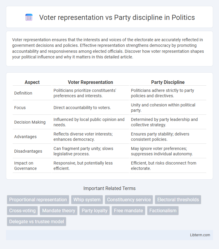 Party discipline vs Voter representation in Politics - What is The Difference?