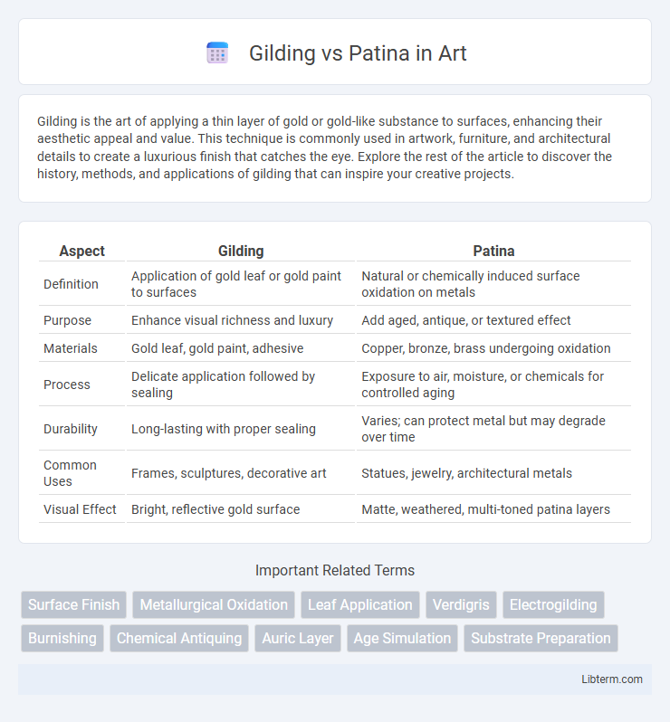 Patina vs Gilding in Art - What is The Difference?