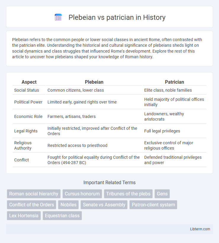 patrician vs Plebeian in History - What is The Difference?