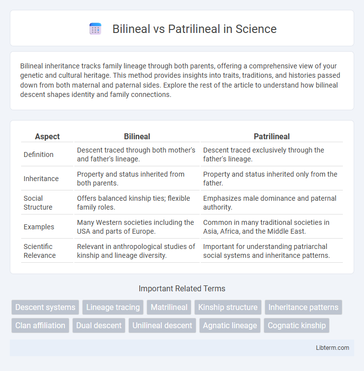 Patrilineal vs Bilineal in Science - What is The Difference?
