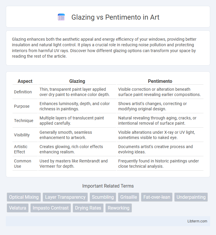 Pentimento vs Glazing in Art - What is The Difference?