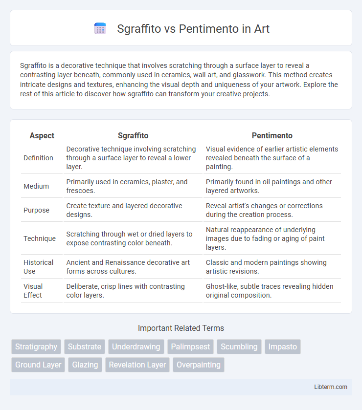 Pentimento vs Sgraffito in Art - What is The Difference?