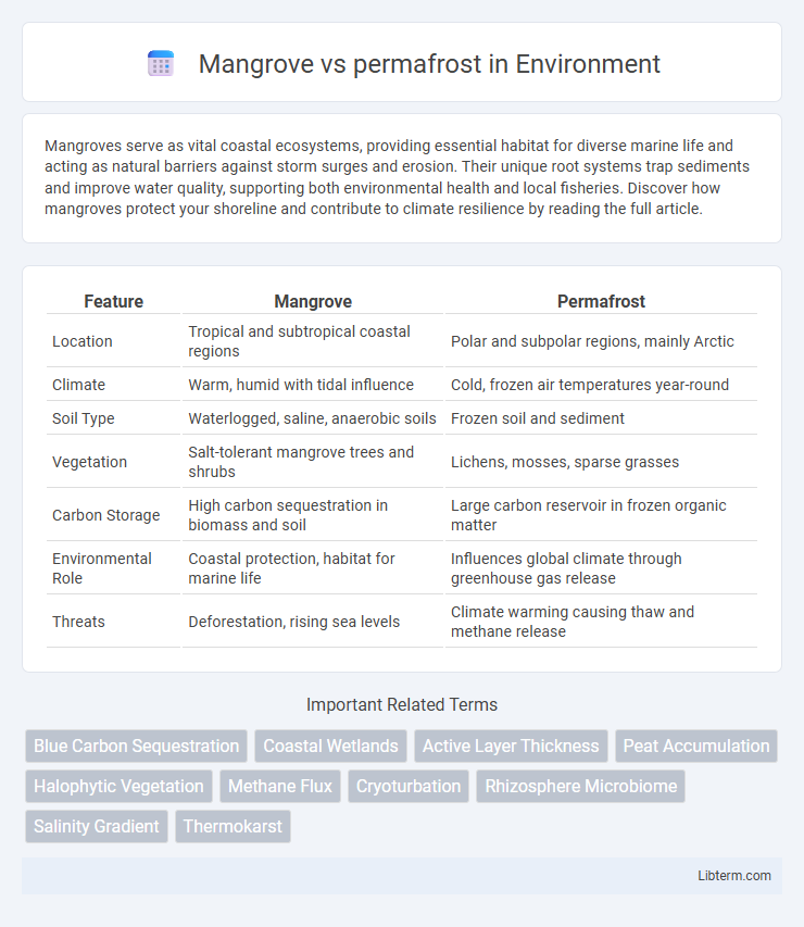 permafrost vs Mangrove in Environment - What is The Difference?