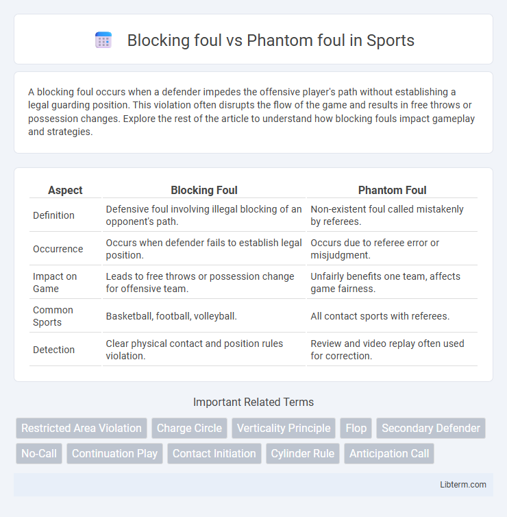 Phantom foul vs Blocking foul in Sports - What is The Difference?