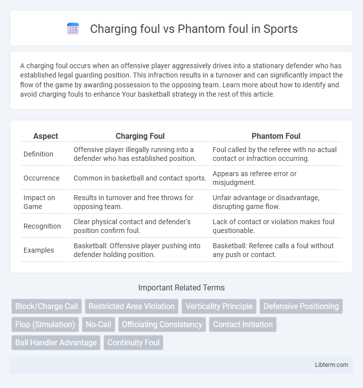 Phantom foul vs Charging foul in Sports - What is The Difference?