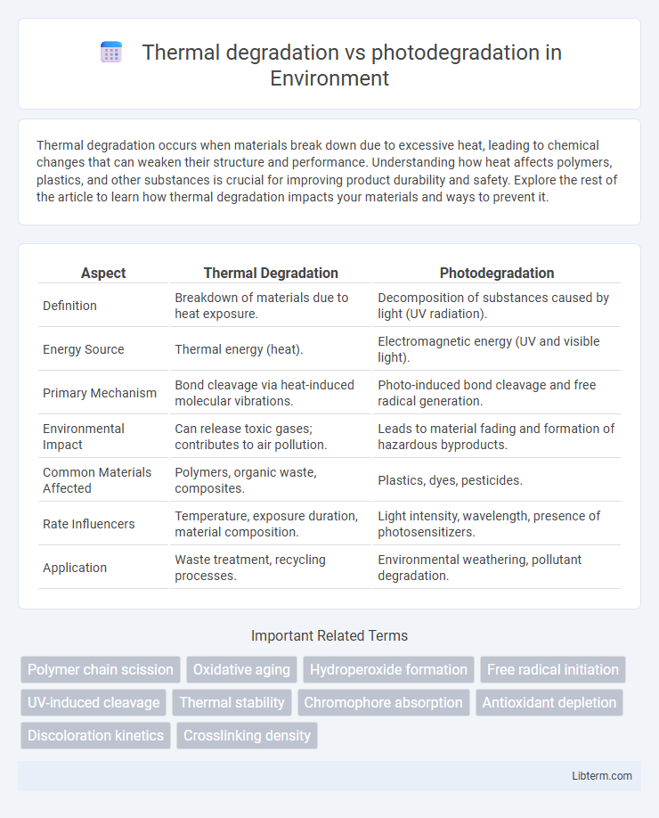 photodegradation vs Thermal degradation in Environment - What is The Difference?