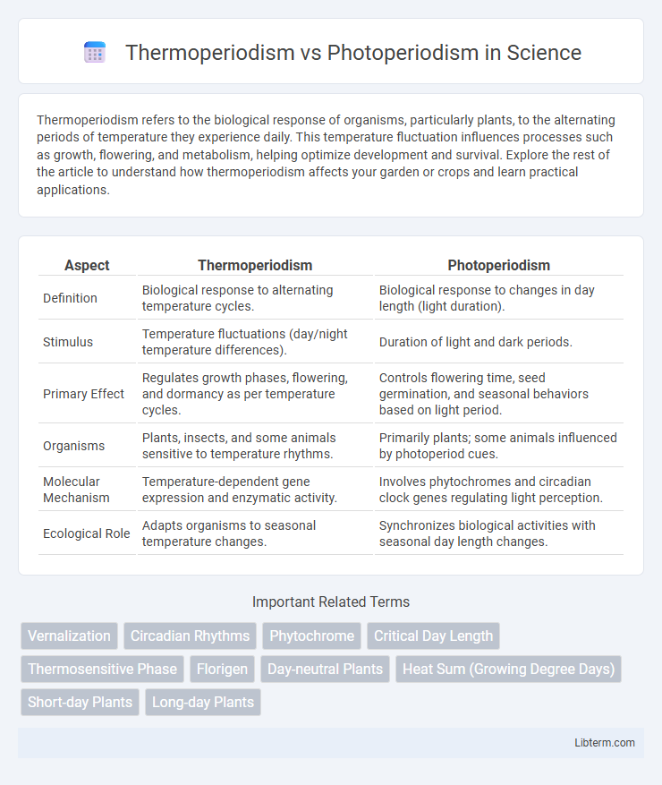 Photoperiodism vs Thermoperiodism in Science - What is The Difference?
