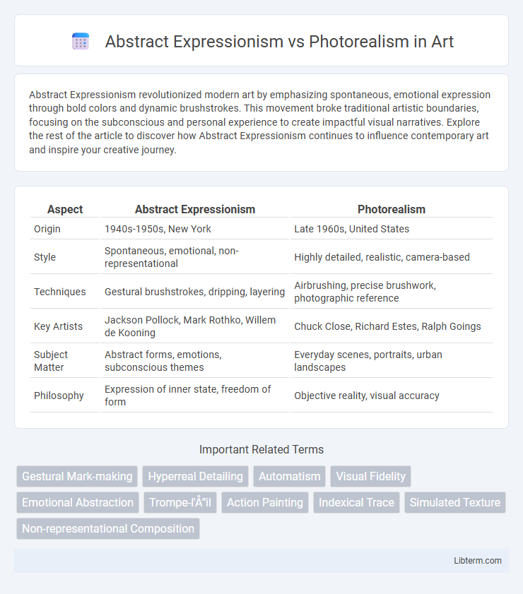 Photorealism vs Abstract Expressionism in Art - What is The Difference?