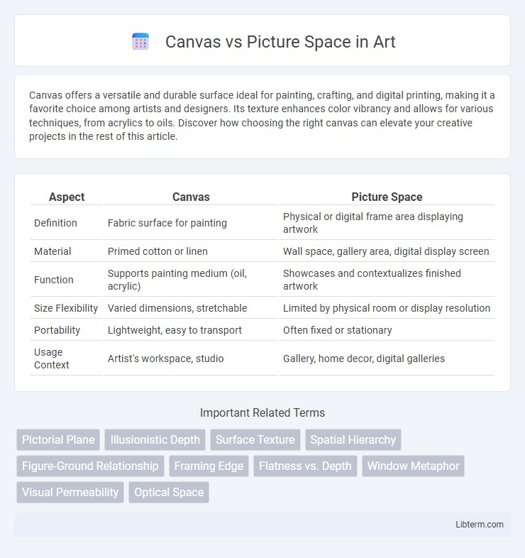 Picture Space vs Canvas in Art - What is The Difference?