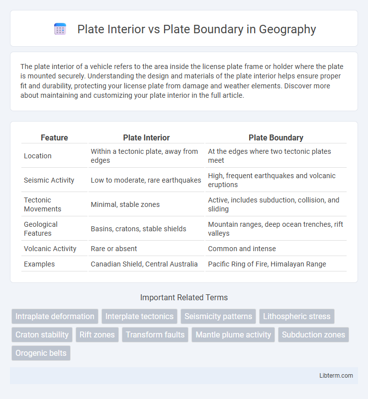 Plate Boundary vs Plate Interior in Geography - What is The Difference?