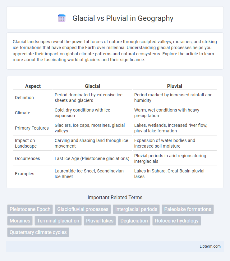 Pluvial vs Glacial in Geography - What is The Difference?