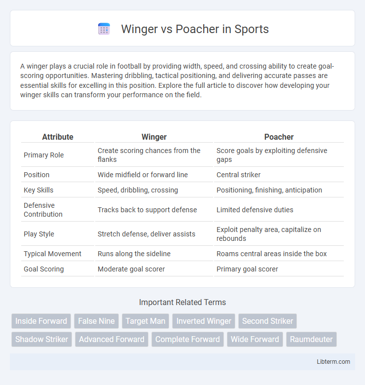 Poacher vs Winger in Sports - What is The Difference?