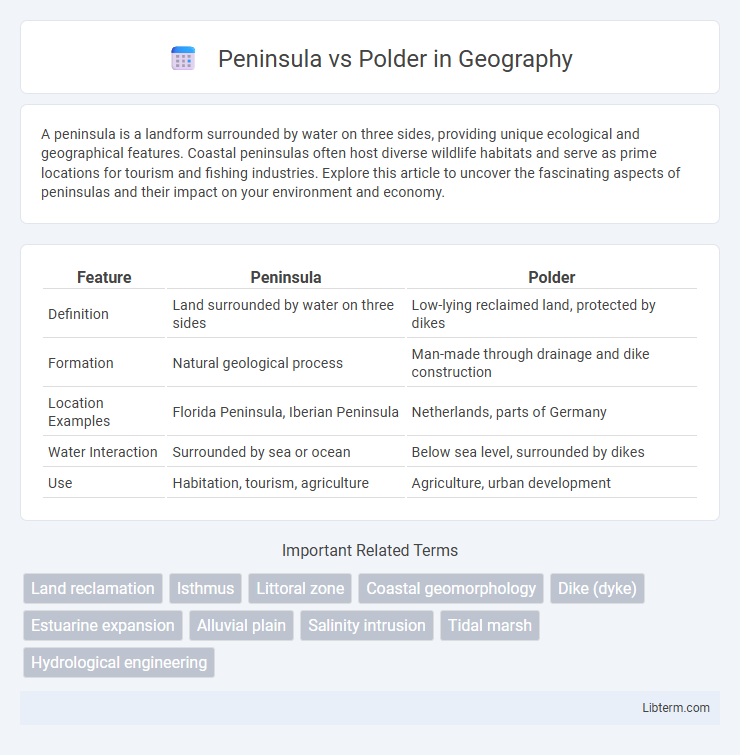 Polder vs Peninsula in Geography - What is The Difference?