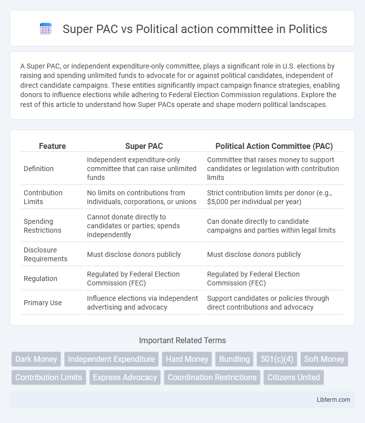 Political action committee vs Super PAC in Politics - What is The Difference?
