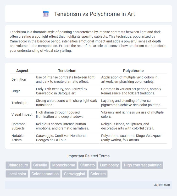 Polychrome vs Tenebrism in Art - What is The Difference?