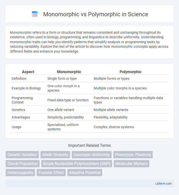 Polymorphic vs Monomorphic in Science - What is The Difference?