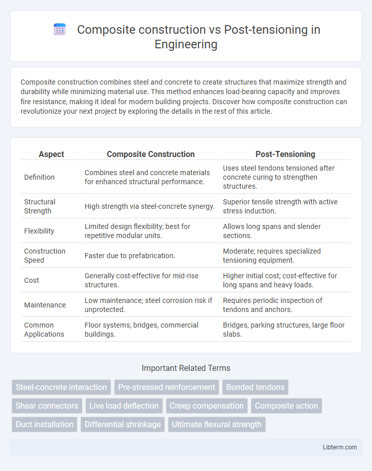 Post-tensioning vs Composite construction in Engineering - What is The Difference?