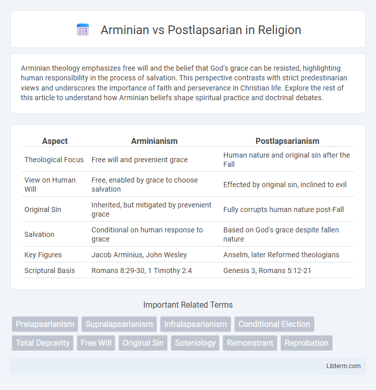 Postlapsarian vs Arminian in Religion - What is The Difference?