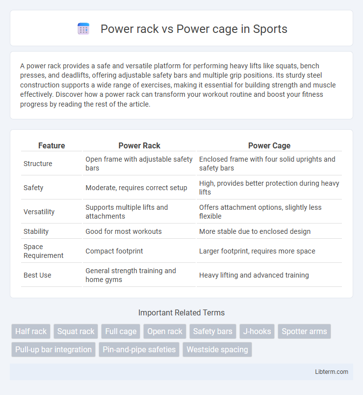 Power cage vs Power rack in Sports - What is The Difference?