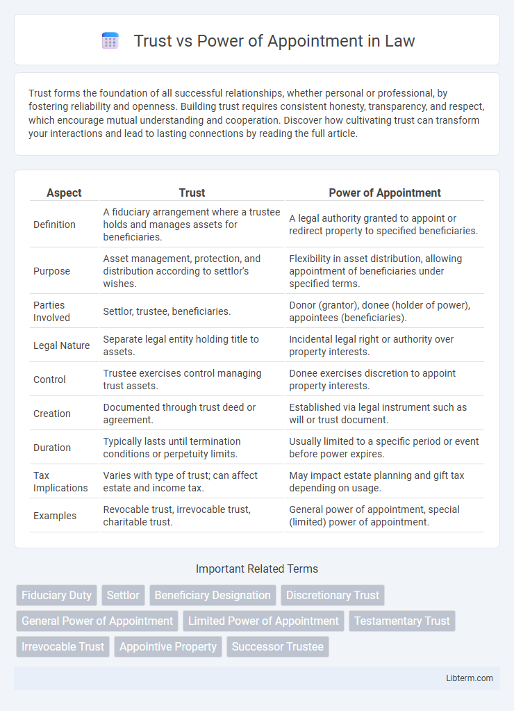 Power of Appointment vs Trust in Law - What is The Difference?