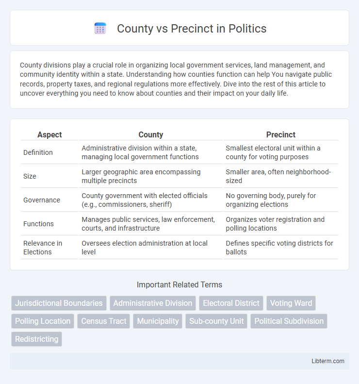 Precinct vs County in Politics - What is The Difference?
