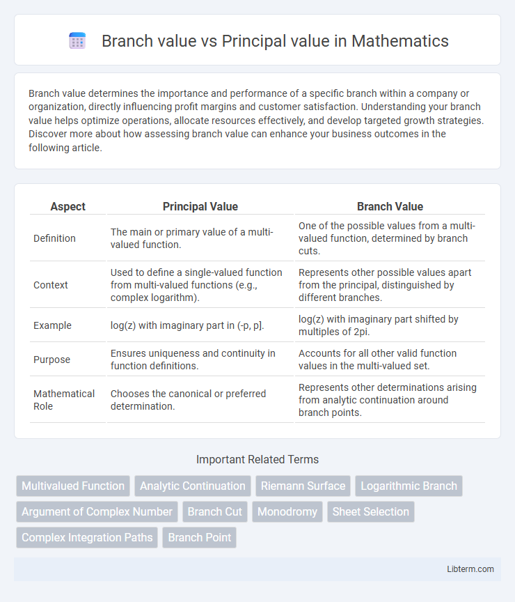 Principal value vs Branch value in Mathematics - What is The Difference?