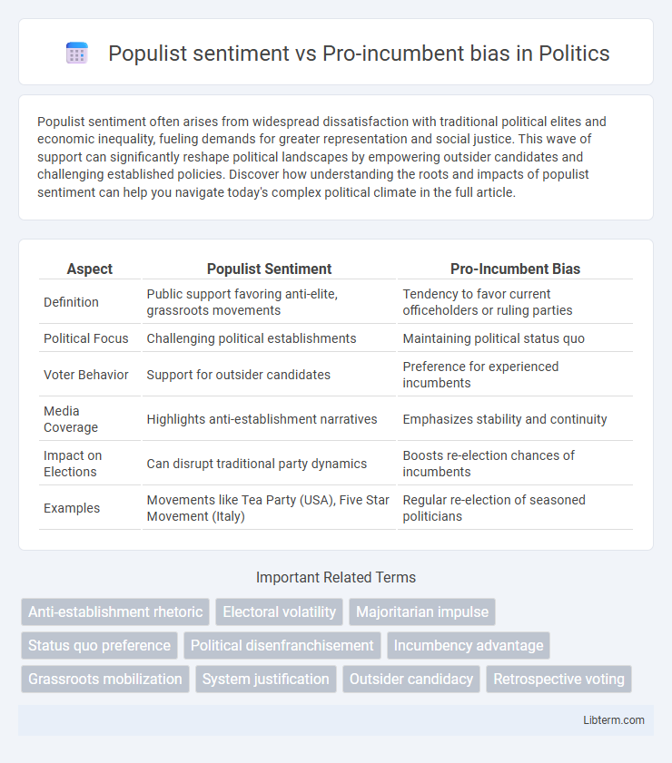 Pro-incumbent bias vs Populist sentiment in Politics - What is The Difference?