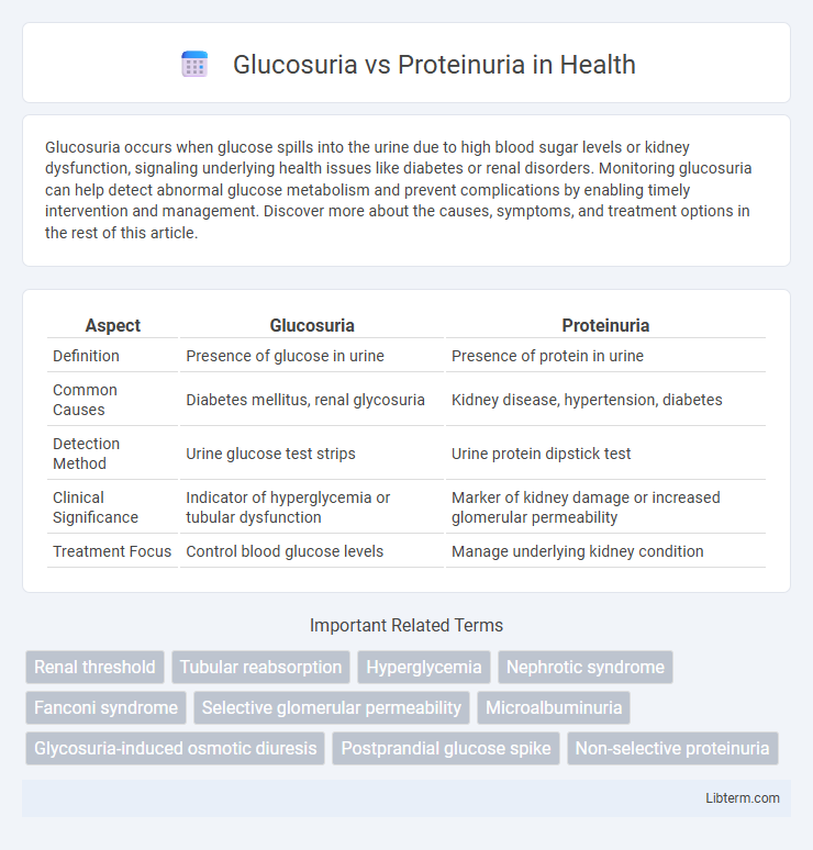 Proteinuria vs Glucosuria in Health - What is The Difference?