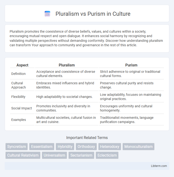 Purism vs Pluralism in Culture - What is The Difference?