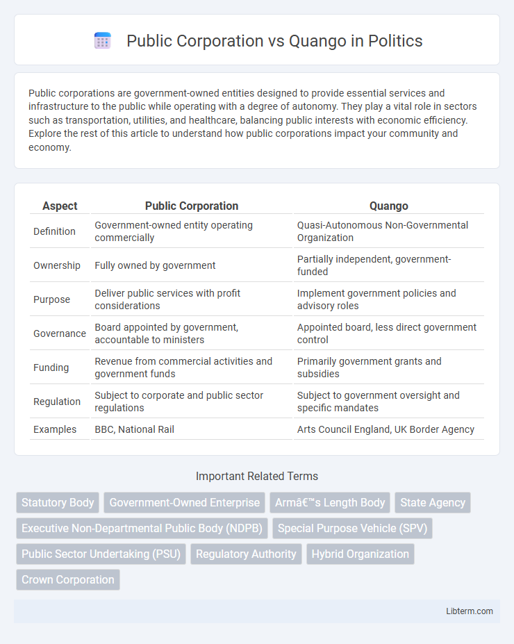 Quango vs Public Corporation in Politics - What is The Difference?