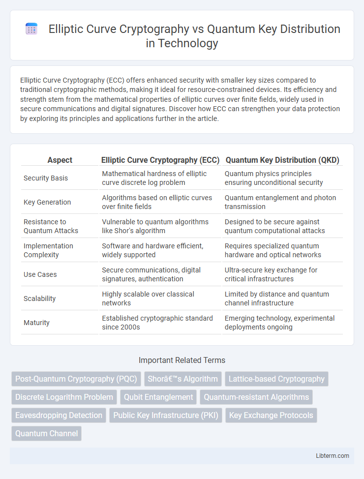Quantum Key Distribution vs Elliptic Curve Cryptography in Technology - What is The Difference?