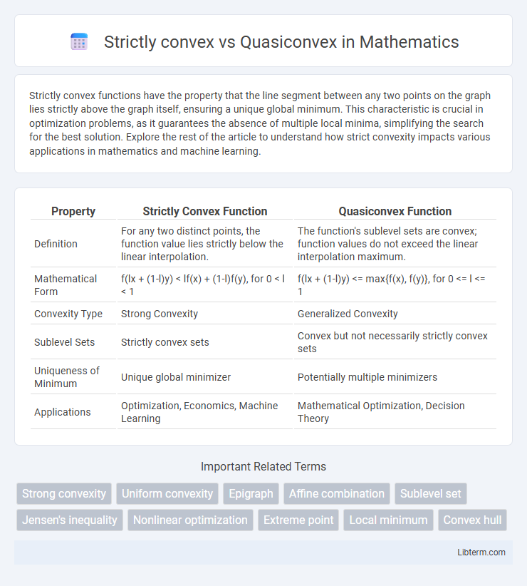 Quasiconvex vs Strictly convex in Mathematics - What is The Difference?
