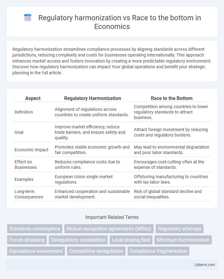 Race to the bottom vs Regulatory harmonization in Economics - What is The Difference?