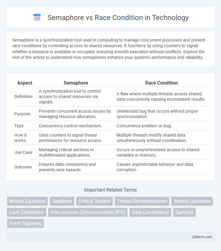 Race Condition vs Semaphore in Technology - What is The Difference?