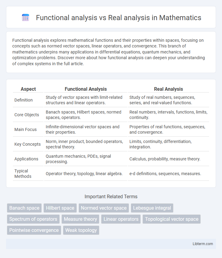 Real analysis vs Functional analysis in Mathematics - What is The Difference?