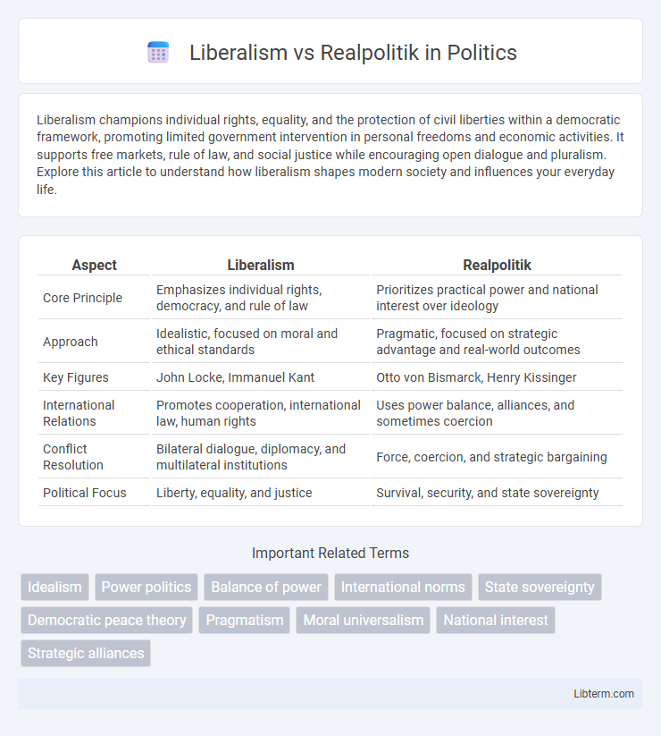 Realpolitik vs Liberalism in Politics - What is The Difference?