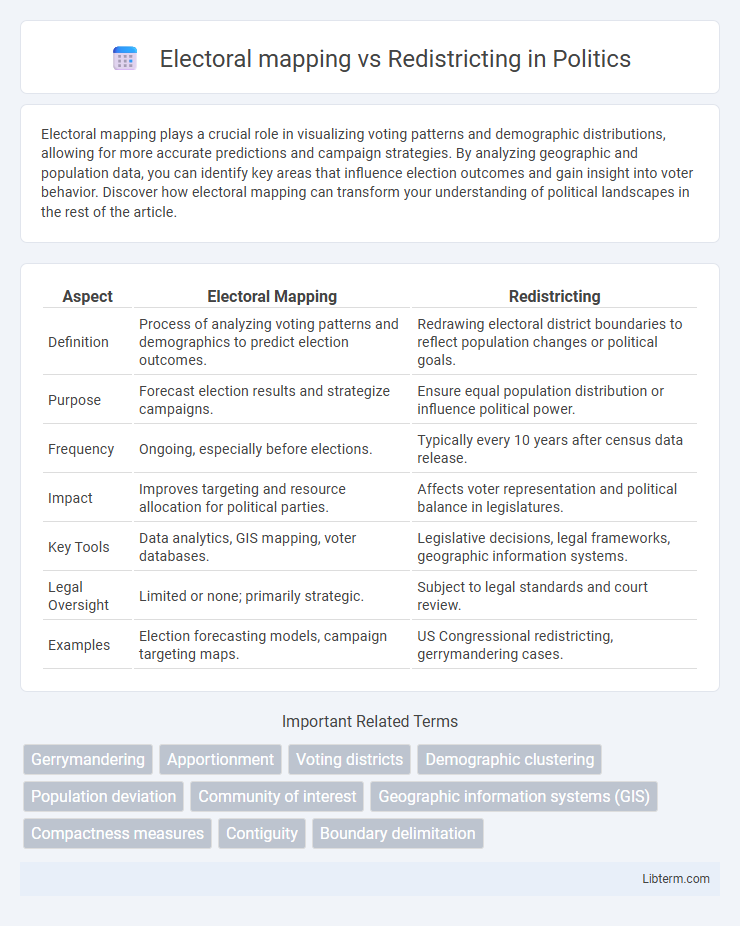 Redistricting vs Electoral mapping in Politics - What is The Difference?