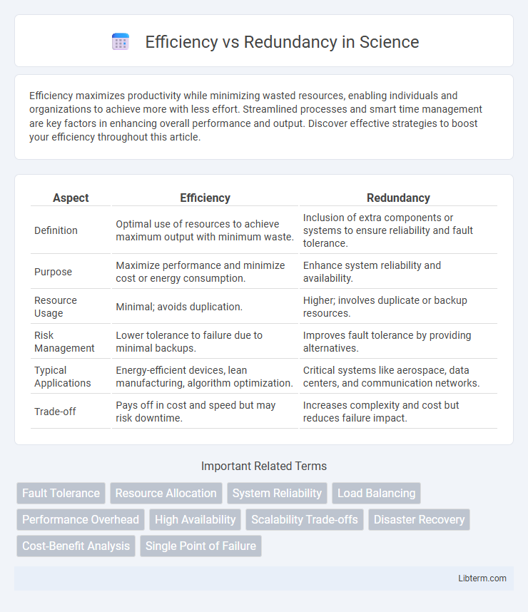 Redundancy vs Efficiency in Science - What is The Difference?