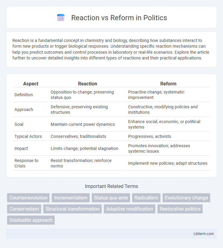 Reform vs Reaction in Politics - What is The Difference?