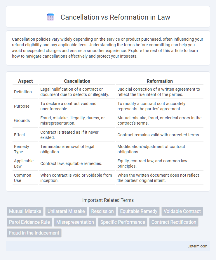 Reformation vs Cancellation in Law - What is The Difference?