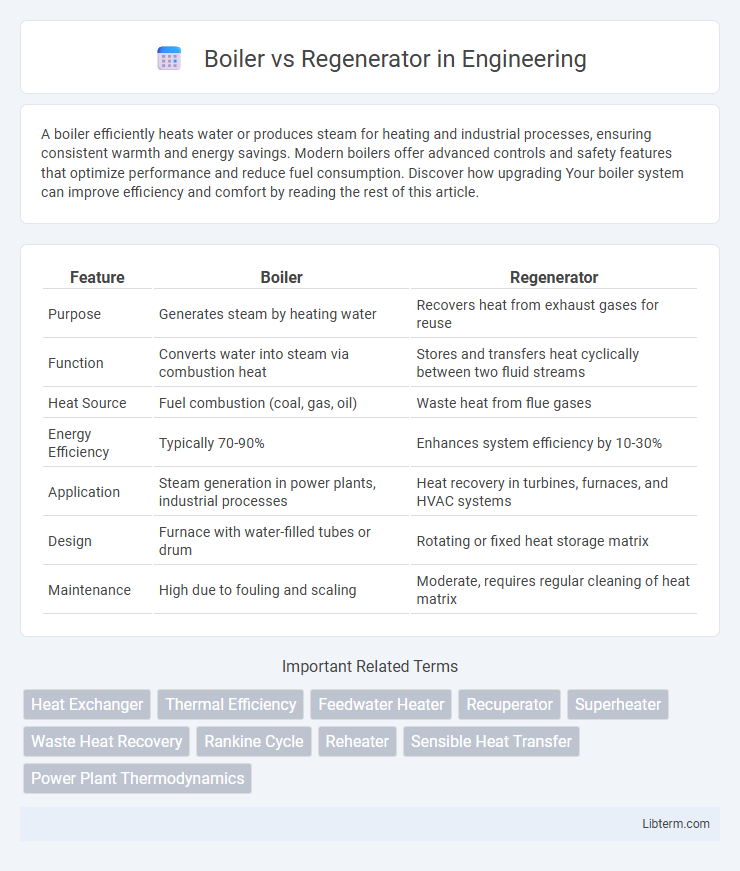 Regenerator vs Boiler in Engineering - What is The Difference?