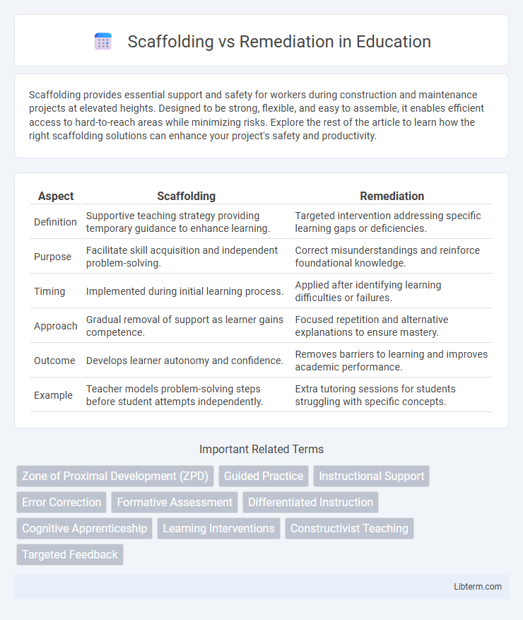 Remediation vs Scaffolding in Education - What is The Difference?