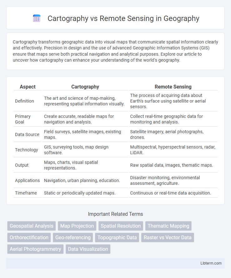 Remote Sensing vs Cartography in Geography - What is The Difference?