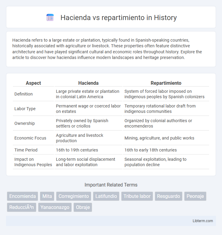repartimiento vs Hacienda in History - What is The Difference?