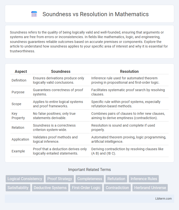 Resolution vs Soundness in Mathematics - What is The Difference?