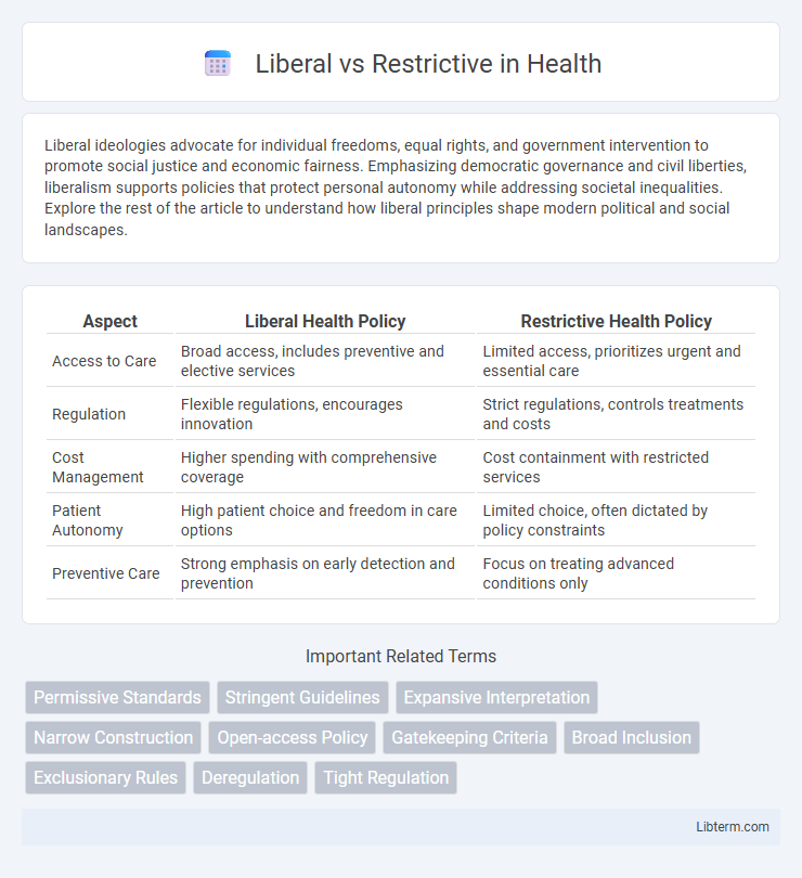 Restrictive vs Liberal in Health - What is The Difference?
